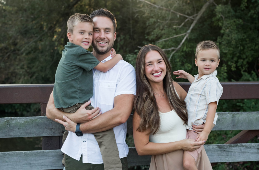 Nick Kloster and his family